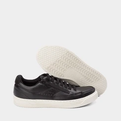 Tênis Casual Masculino Woche Detalhe Zíper Elástico Preto