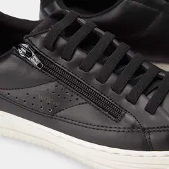 Tênis Casual Masculino Woche Detalhe Zíper Elástico Preto