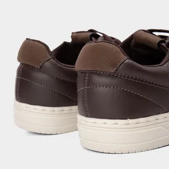 Tênis Casual Masculino Woche Detalhe Zíper Elástico Marrom