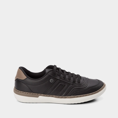 Tênis Casual Masculino Woche Elástico Preto