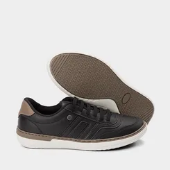 Tênis Casual Masculino Woche Elástico Preto