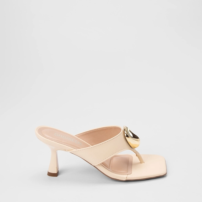 Tamanco Feminino Gabriela Detalhe Bold Nude
