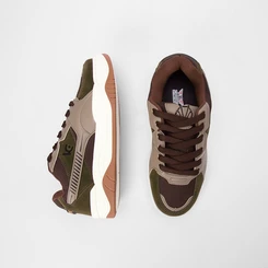 Tênis Casual Vanscy Masculino Distric Marrom