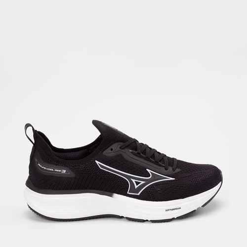 Tênis Esportivo Masculino Mizuno Cool Ride 3 Preto