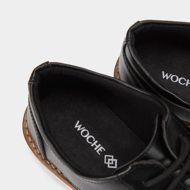 Sapato Social Woche Masculino Pesponto Preto
