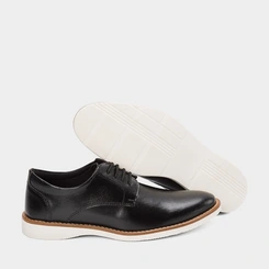 Sapato Social Woche Masculino Pesponto Preto