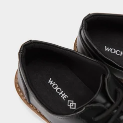 Sapato Social Woche Masculino Pesponto Preto