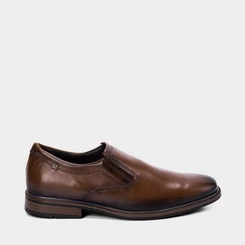 Sapato Social Pegada Stretch Couro Marrom