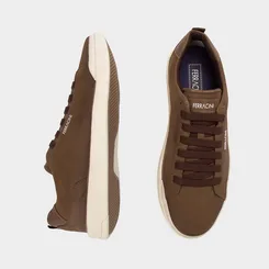 Tênis Casual Ferracini Star Couro Marrom