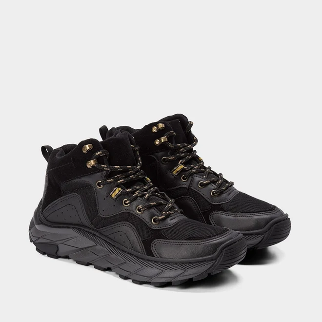 Bota Trekking Masculino Bow River Cano Médio Preto