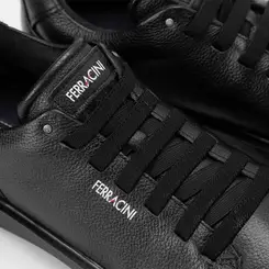 Tênis Casual Masculino Ferracini Star Couro Preto