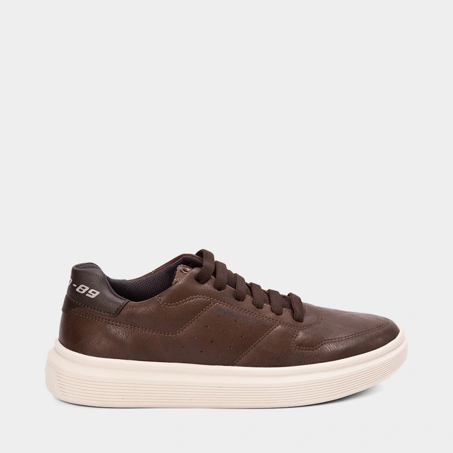 Tênis Pegada Casual Masculino Fibbertech Marrom