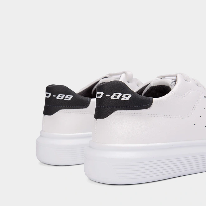 Tênis Pegada Casual Masculino Fibbertech Branco & Preto