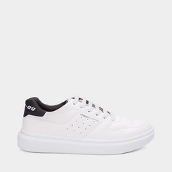 Tênis Pegada Casual Masculino Fibbertech Branco & Preto
