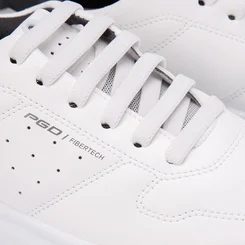 Tênis Pegada Casual Masculino Fibbertech Branco & Preto