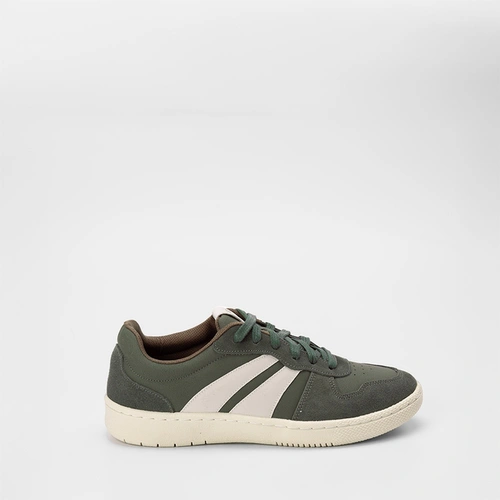 Tênis Casual Mac & Jac Verde Recortes Off White