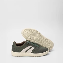 Tênis Casual Mac & Jac Verde Recortes Off White