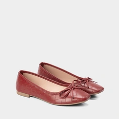 Sapatilha Gabriela Matelassê Laço Vermelho
