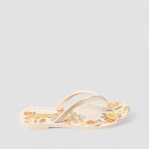 Chinelo Infantil Grendha Floral Amarelo