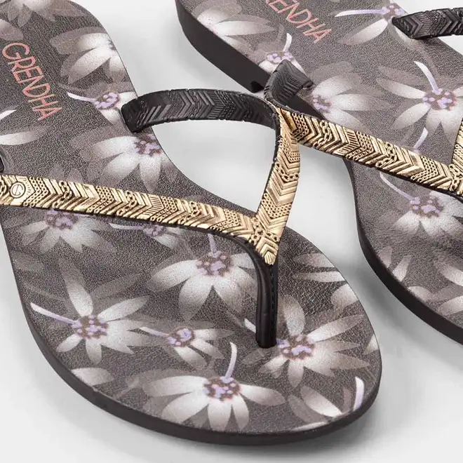 Chinelo Feminino Grendha Amor Em Flor Preto