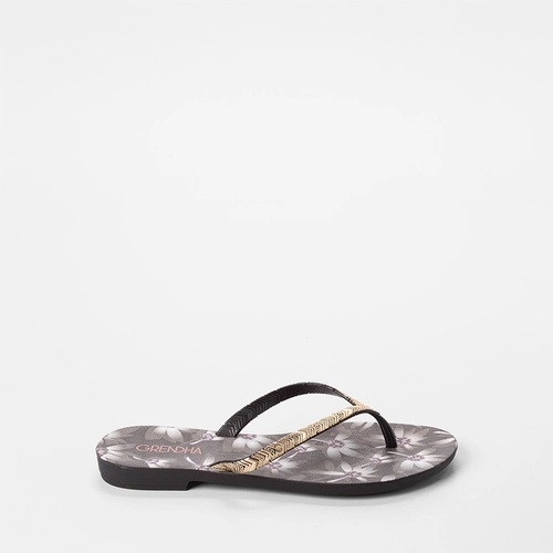 Chinelo Feminino Grendha Amor Em Flor Preto