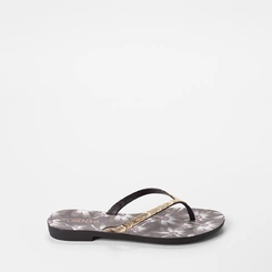 Chinelo Feminino Grendha Amor Em Flor Preto