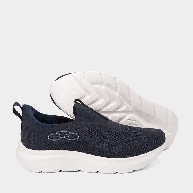 Tênis Olympikus Clic Eleva + Esportivo Masculino Knit Azul