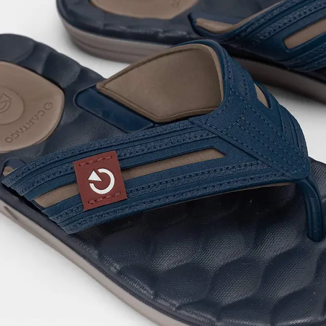 Chinelo Cartago Egeu III Azul & Marrom