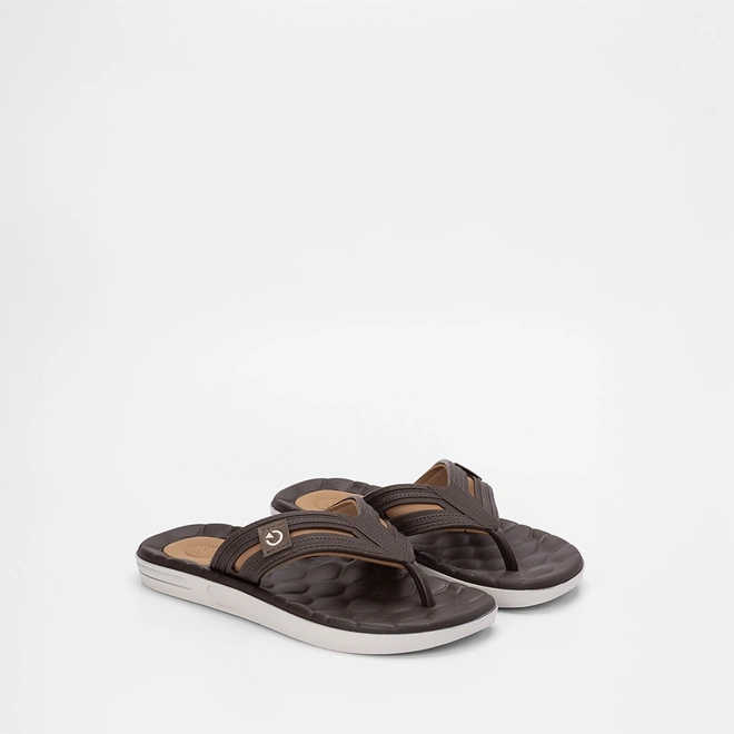 Chinelo Masculino Cartago Egeu IV Marrom & Caramelo