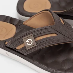 Chinelo Masculino Cartago Egeu IV Marrom & Caramelo