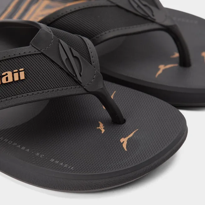 Chinelo Mormaii Wave Estampa Dourada & Preto