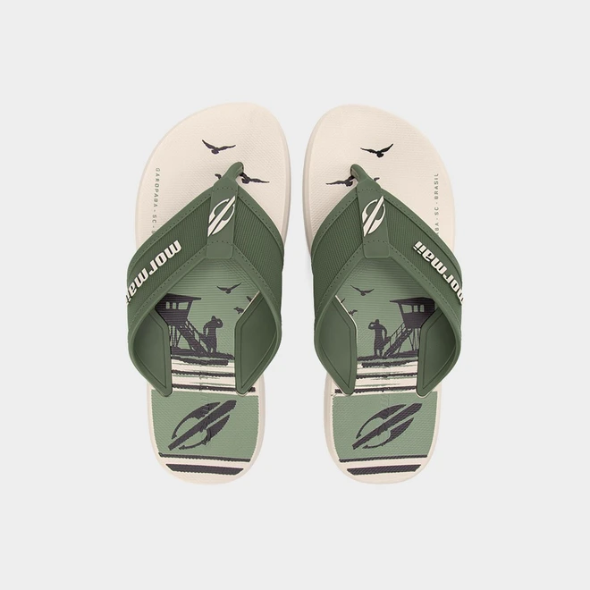 Chinelo Mormaii Wave II Verde & Bege