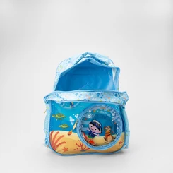 Mochila Infantil Yins Show Da Luna Fundo Do Mar Azul