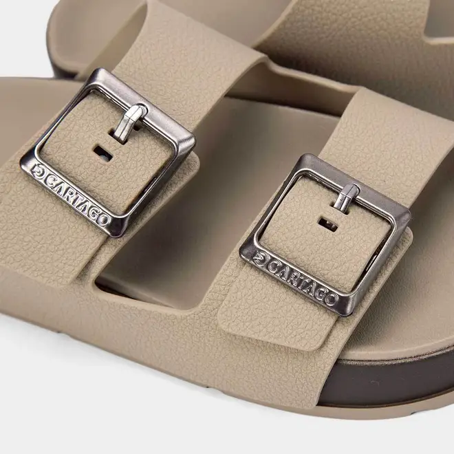 Papete Masculina Cartago Fivela Bege & Marrom