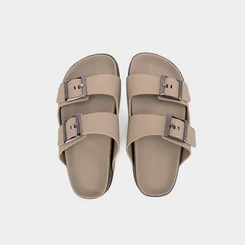 Papete Masculina Cartago Fivela Bege & Marrom