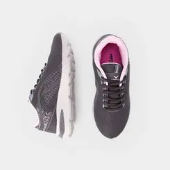 Tênis Vertus Conforto Esportivo Feminino Tecido Cinza