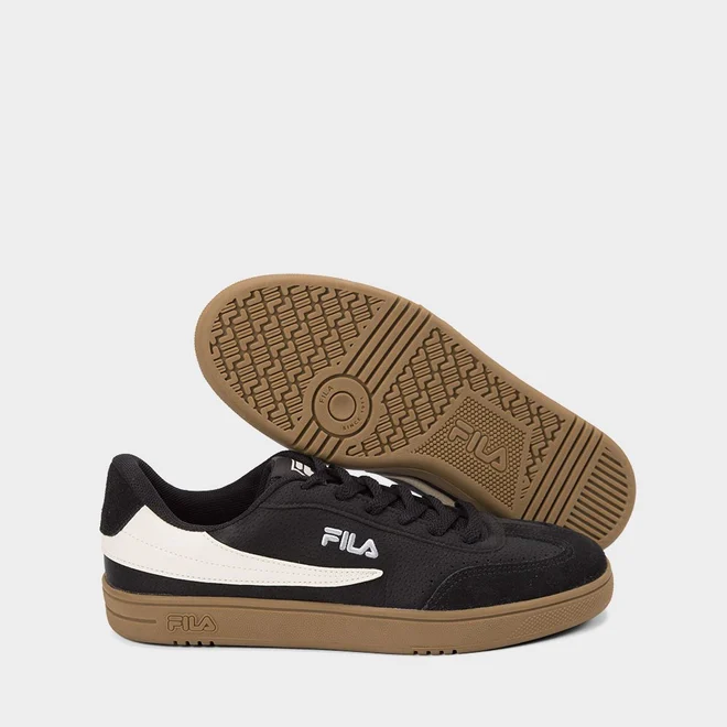 Tênis Casual Masculino Fila Court 80 Preto