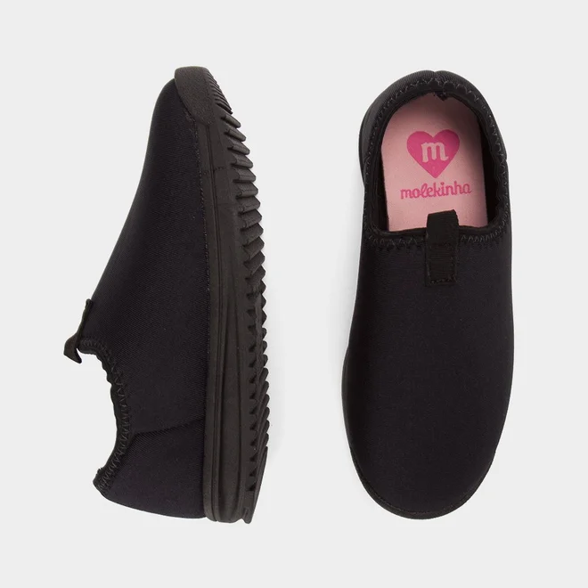 Tênis Casual Infantil Molekinha Básico Preto