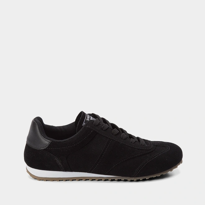 Tênis Sua Cia Casual Feminino Camurça Preto