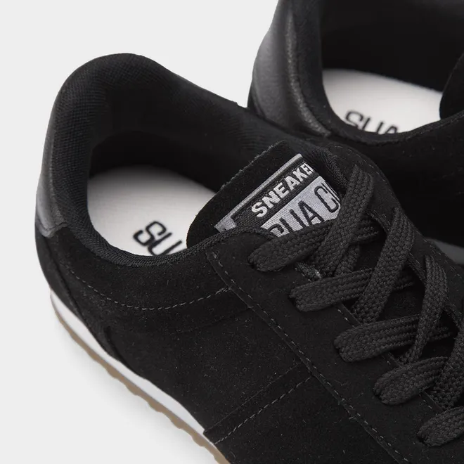 Tênis Sua Cia Casual Feminino Camurça Preto