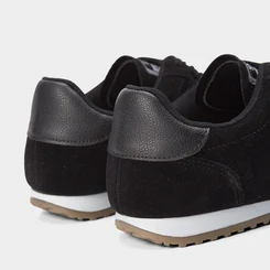 Tênis Sua Cia Casual Feminino Camurça Preto