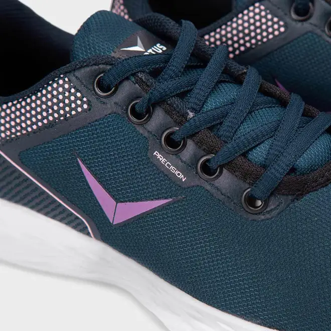 Tênis Infantil Vertus Jogging Detalhe Logo Tecido Marinho & Rosa