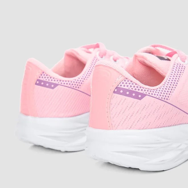 Tênis Infantil Vertus Jogging Detalhe Logo Tecido Rosa & Lilás