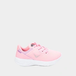Tênis Infantil Vertus Jogging Detalhe Logo Tecido Rosa & Lilás