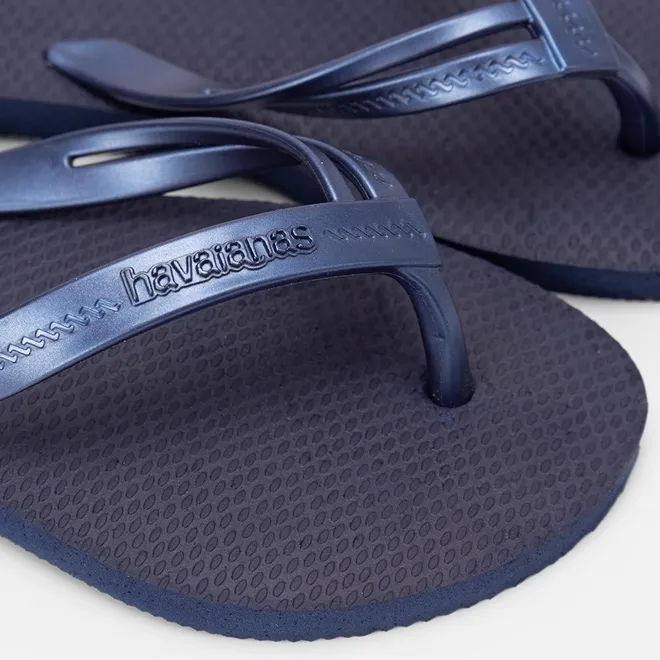 Chinelo Feminino Havaianas Elegance Original Marinho