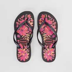 Chinelo Feminino Havaianas Slim Organic Original Preto