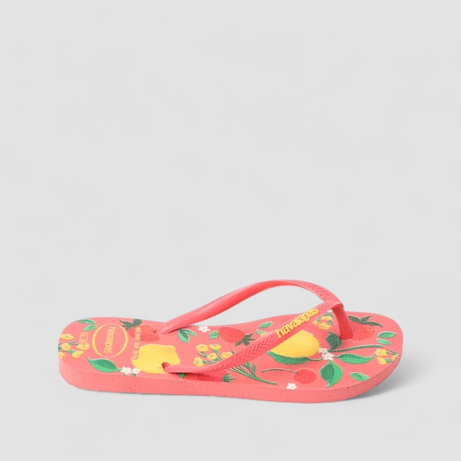 Chinelo Feminino Havaianas Original Estampa Frutas Rosa