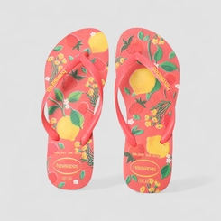 Chinelo Feminino Havaianas Original Estampa Frutas Rosa