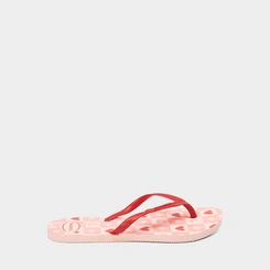 Chinelo Feminino Havaianas Fantasia Style II Original Corações Rosa