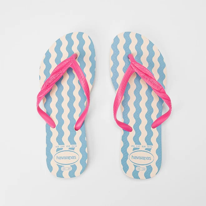 Chinelo Feminino Havaianas Fantasia Style Original Bege